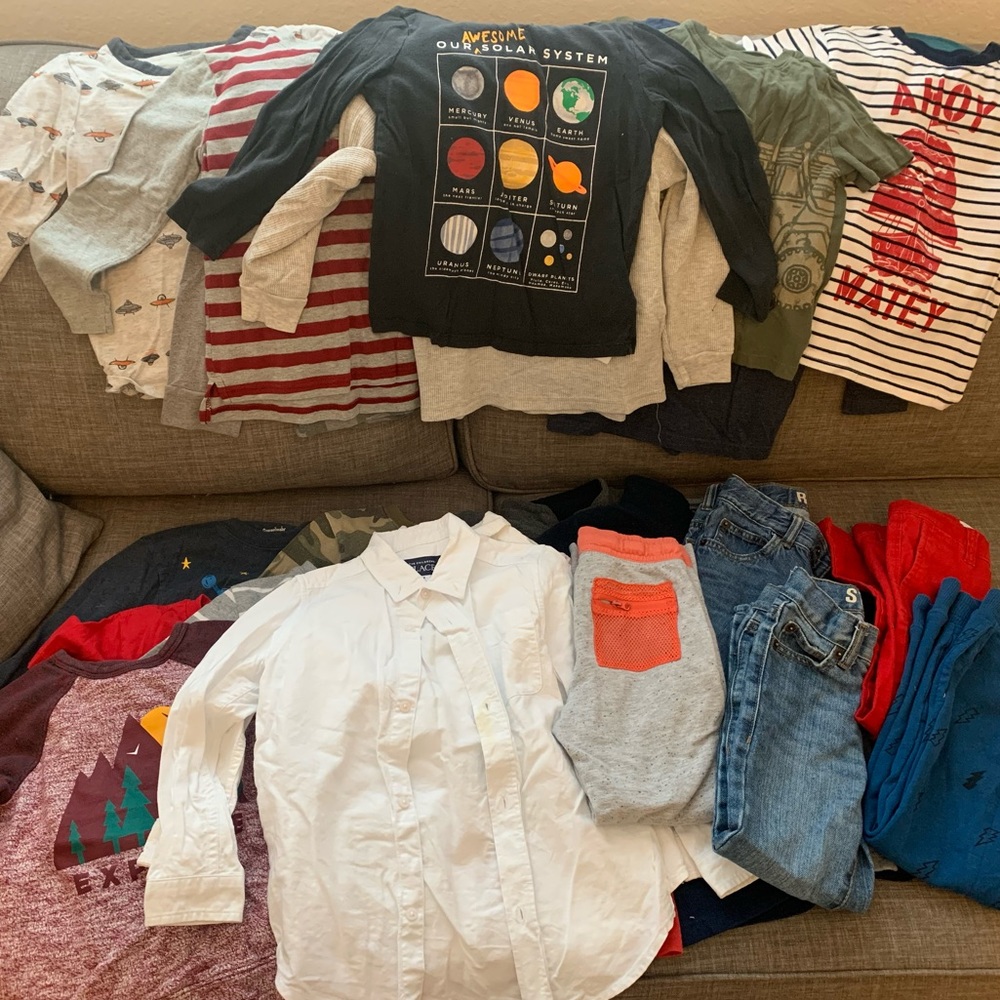 Lot of 5T boy’s clothes.
